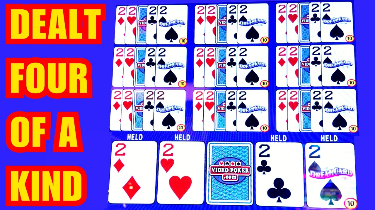 2222 DEALT in Dreamcard Poker! $25 a Spin in High Limit Video Poker