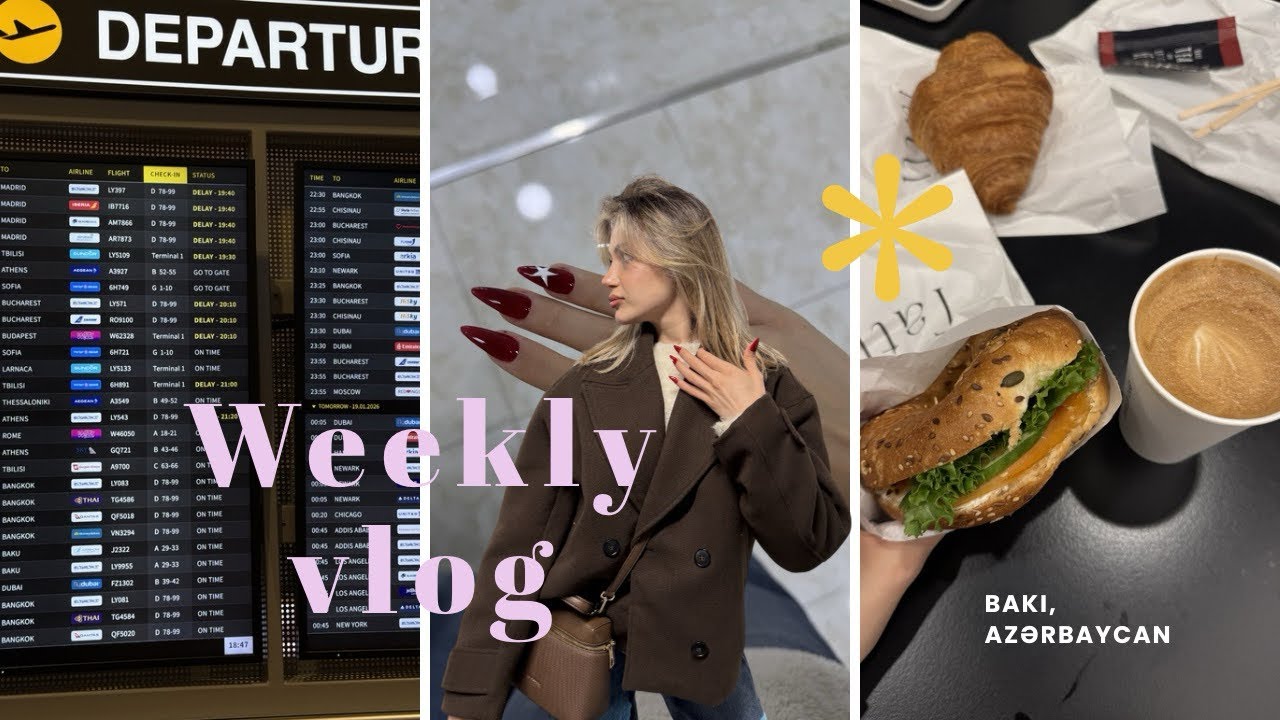 VLOG | Bakı, airport və yemək 