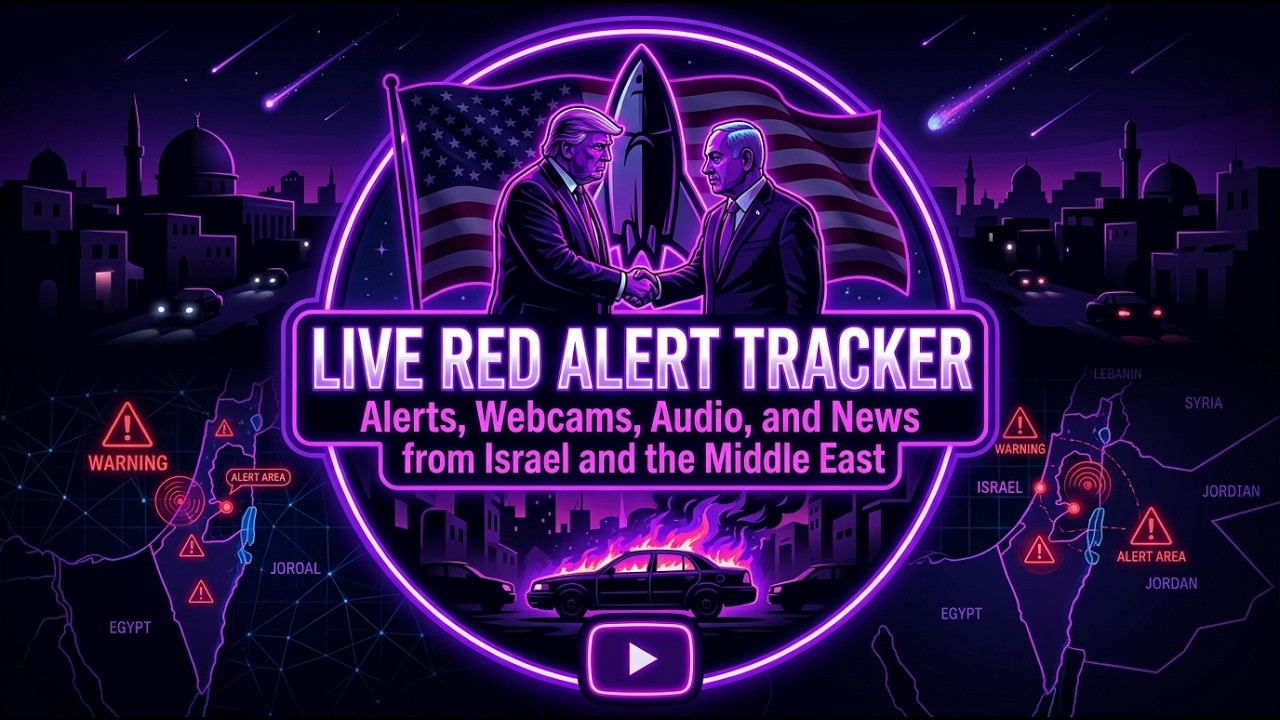 🔴 LIVE: Real-Time TZOFAR Red Alert Sirens + Tel Aviv Live Audio/Video + Iran-Israel War Headlines