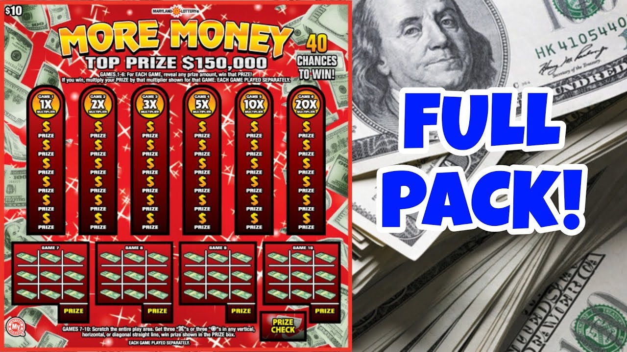 MORE MONEY SCRATCH OFF TICKETS | MD LOTTERY | FULL PACK!