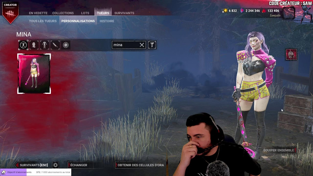 🎁✅Drops & Giveaway NEW SURV !negan | !holy | Stream2K | [FR/PC] #DBDCreator @Sawpalin