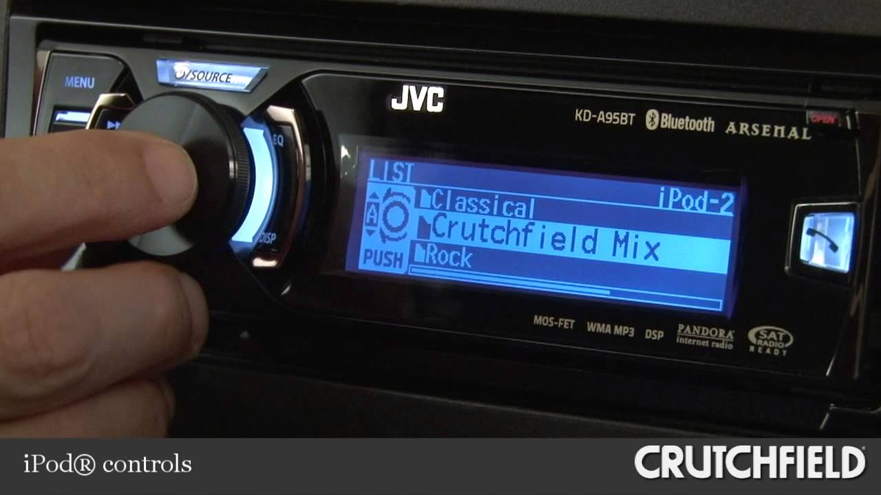JVC Arsenal KD-A95BT Car CD Receiver Display and Controls Demo | Crutchfield Video