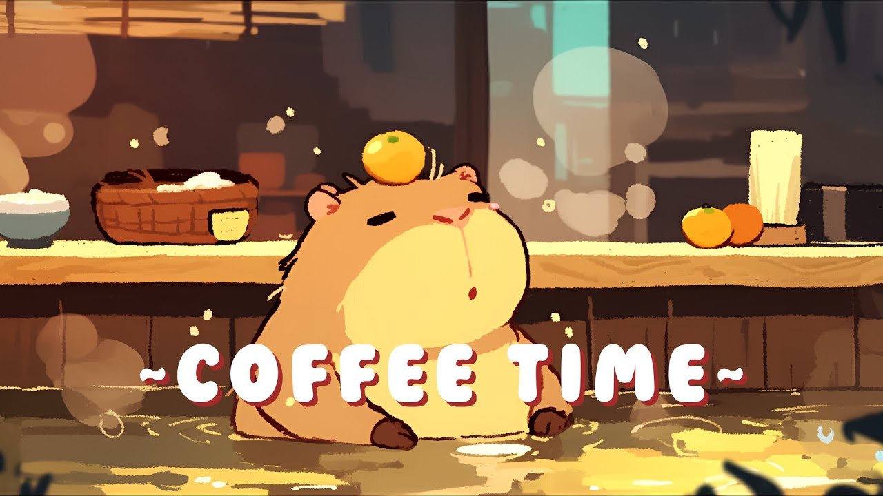 [Full Hour] Capybara Music Channel - Relaxing Beats to Study/Sleep/Chill ~ Peaceful Moments ~ 🦫 🌙 📖