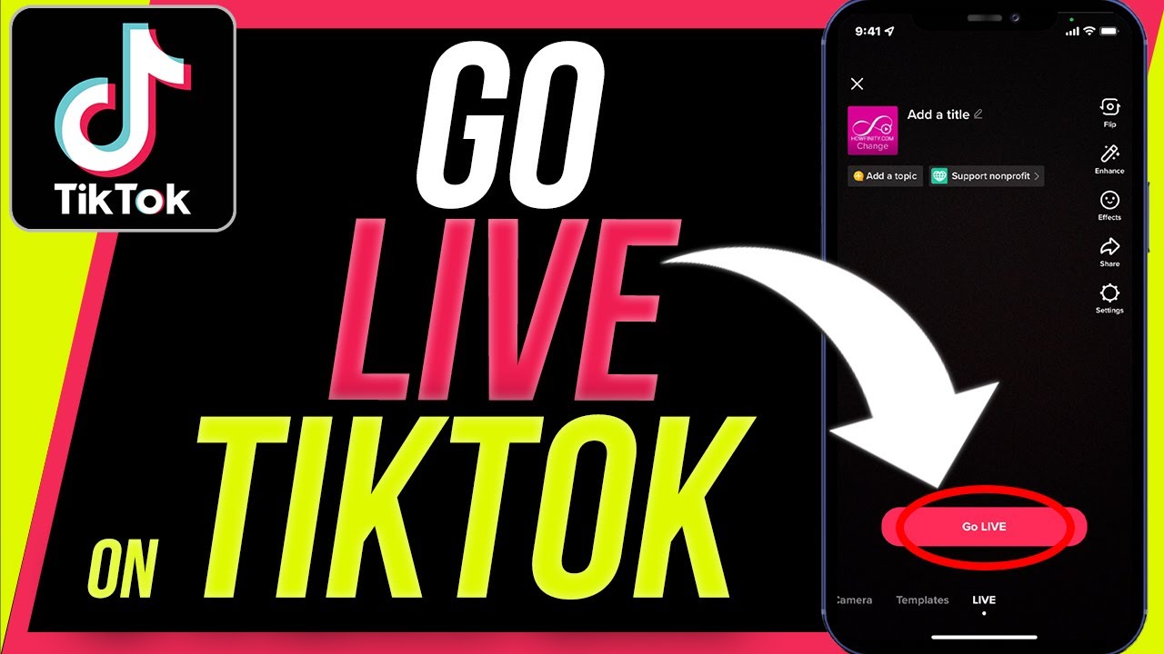 Как выйти в прямой эфир на TikTok