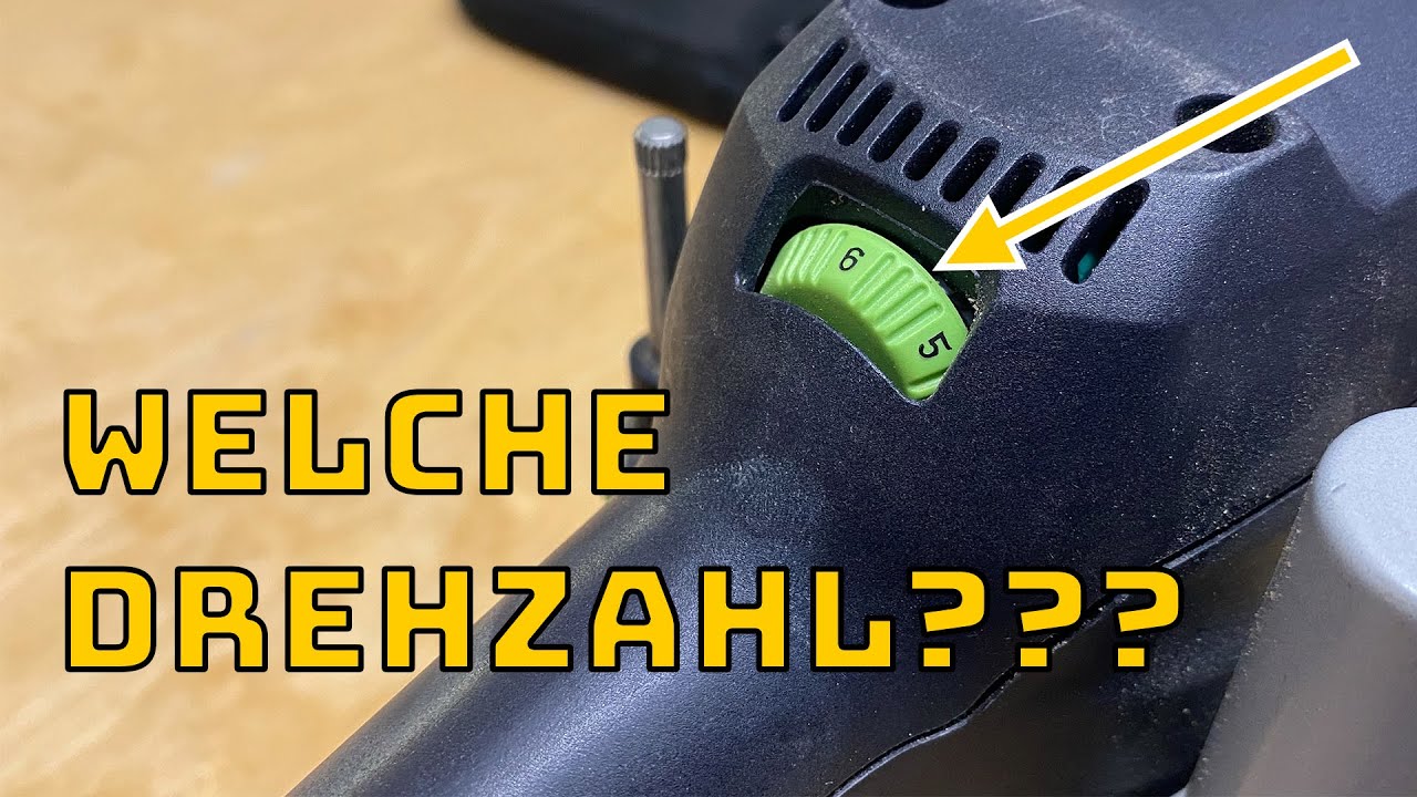 Die richtige Drehzahl einstellen / Brandspuren vermeiden, Sicherheit erhöhen/ Schnittgeschwindigkeit