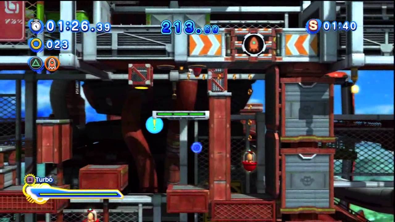 Sonic Generations - Planet Wisp Acte 2 - Défi 5 : Fusée Orange - Lancement !