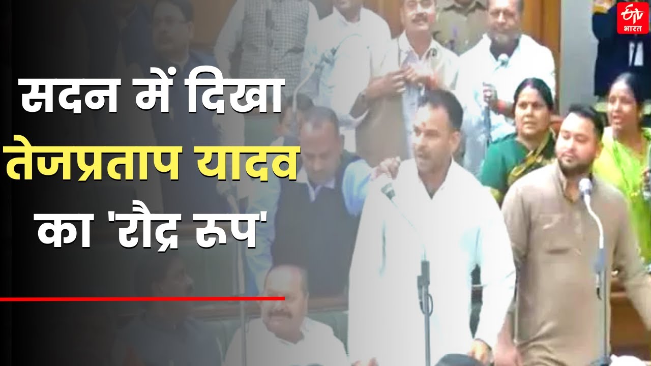 Bihar VidhanSabha :Tej Pratap Yadav का 'रौद्र रूप', Tejashwi Yadav के समझाने पर भी नहीं हुए शांत |