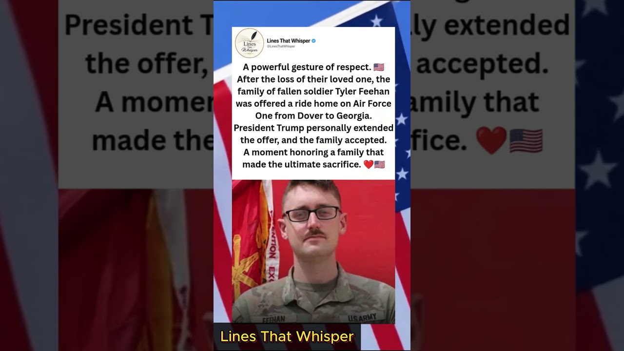 President Trump Invited a Fallen Soldier&rsquo;s Family on Air Force One 🇺🇸🇺🇸#respect​#militaryfamily