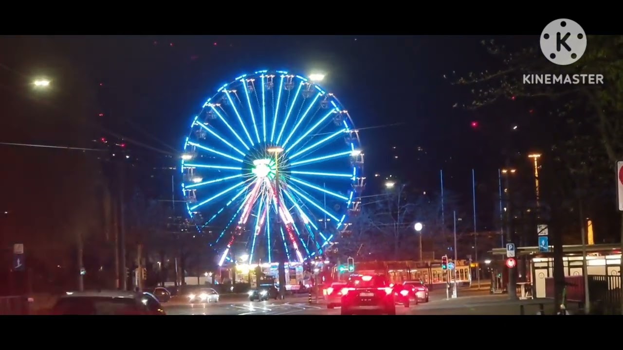 4K Switzerland The Giant Ferris Wheelin Zurich 2023