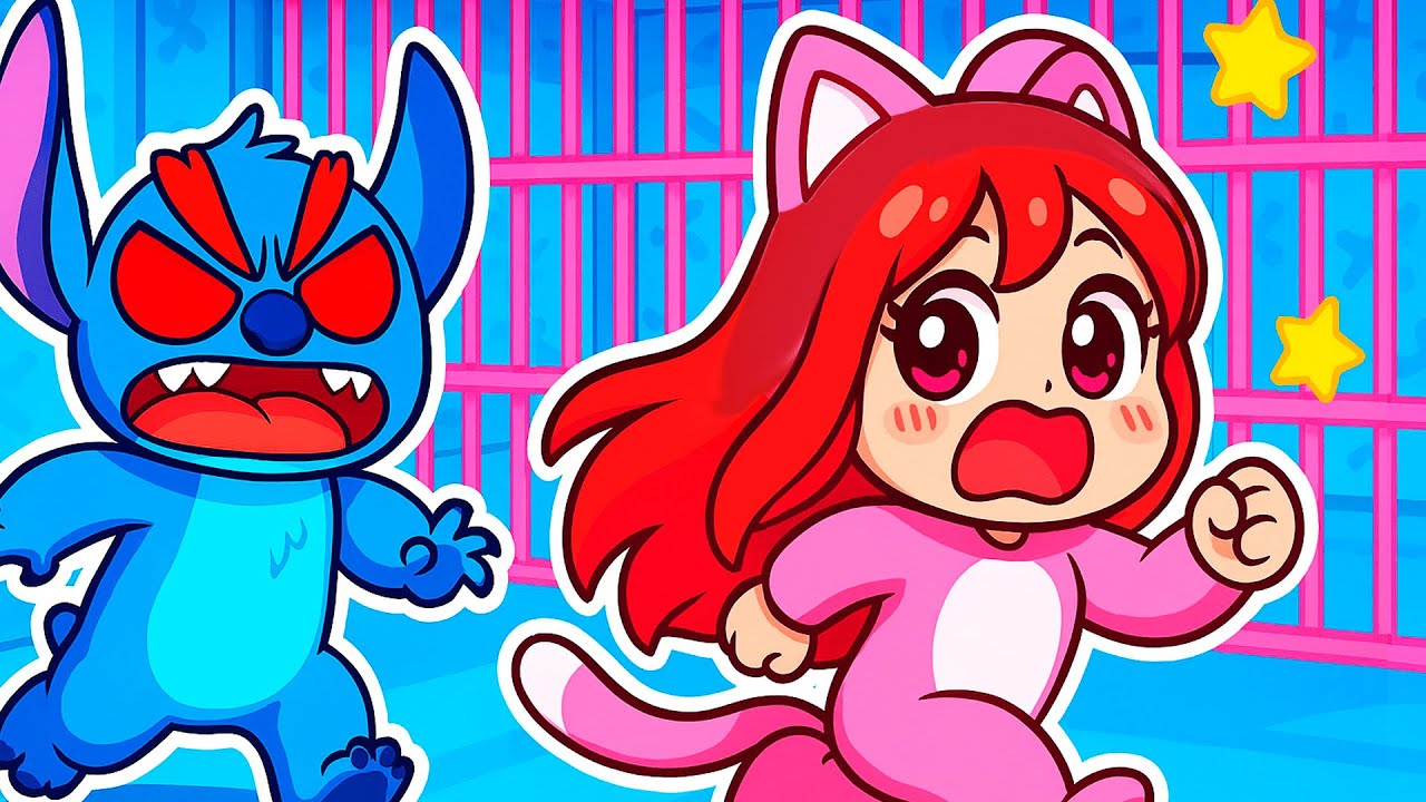 ¡ESCAPAMOS de la PRISIÓN de STITCH en Roblox! 😱💥