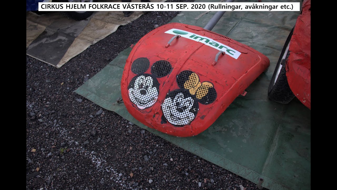 Cirkus Hjelm Folkrace 10-11 Sept. 2020 Västerås (krascher, avåkningar)