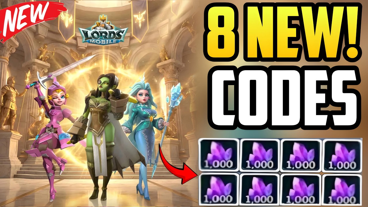 ⚠️MARCH UPD⚠️LORDS MOBILE REDEEM CODES MARCH 2026 - LORDS MOBILE GIFT CODES