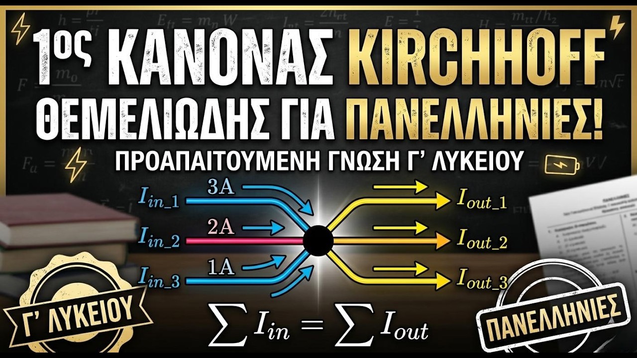 ΦΥΣΙΚΗ Γ' ΛΥΚΕΙΟΥ, 1ος Κανόνας Kirchhoff
