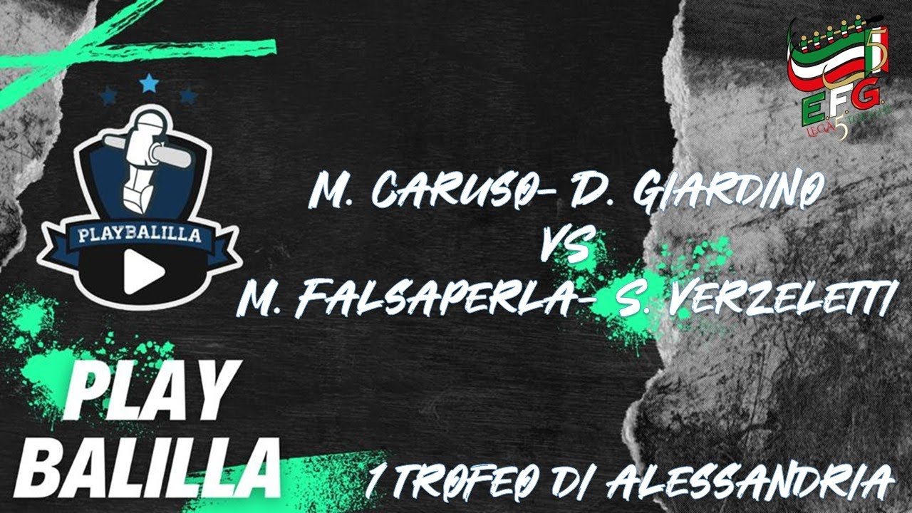 M. Caruso- D. Giardino VS S. Verzeletti- M. Falsaperla 1° Trofeo di Alessandria