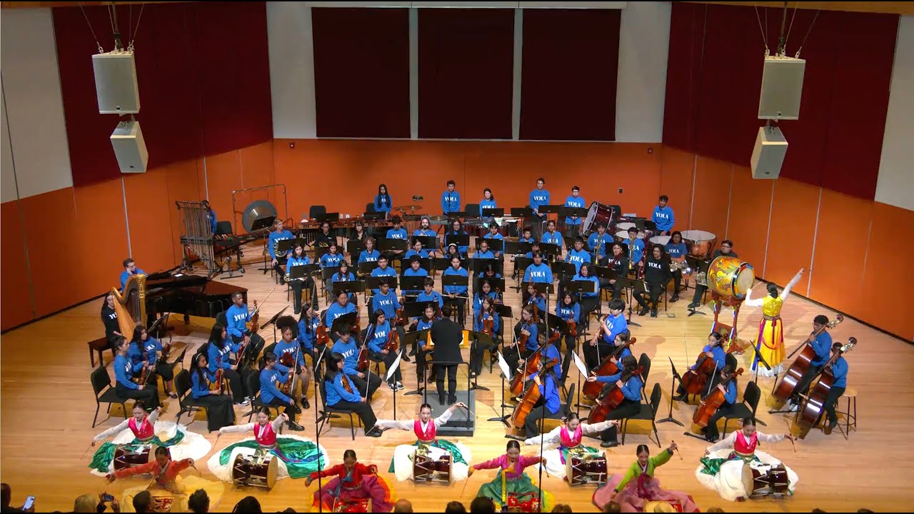 LA Phil YOLA performs the world premiere of "Han'gul" by Soon Hee Newbold
