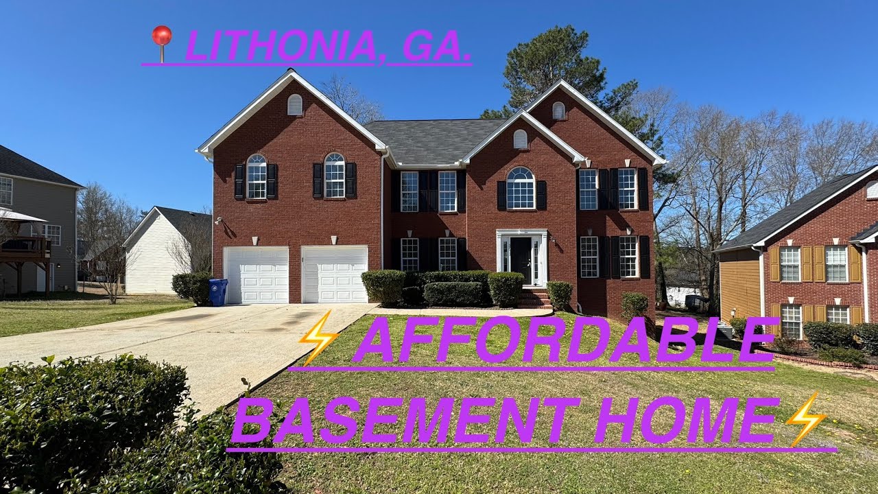 ⚡️AFFORDABLE⚡️What do you think of this Lithonia, Ga basement home?