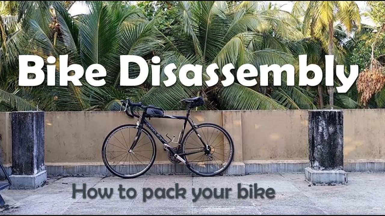 Bike disassembly timelapse | Dismantle bicycle for packing or transporting | Mumbai Goa cycling
