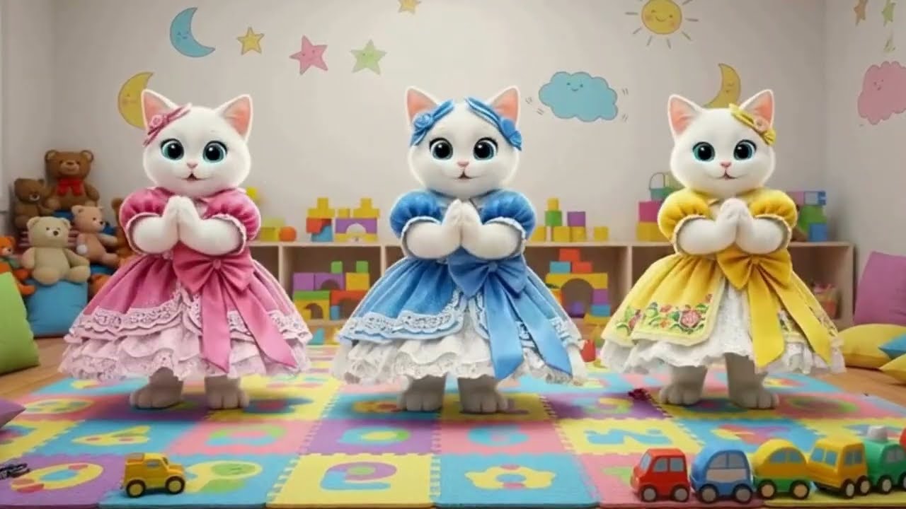 Cats crazy dance l cats videos l kids learning 
