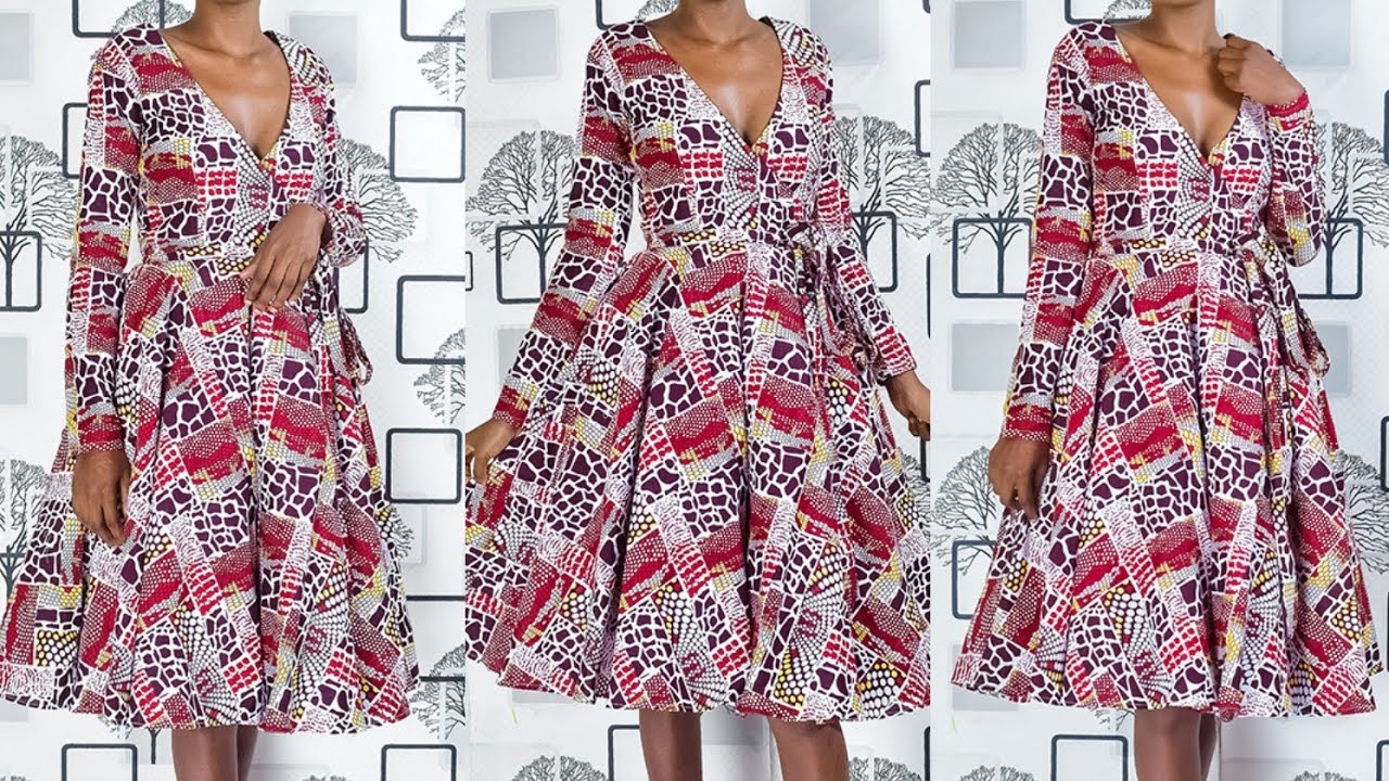 HOW TO MAKE A WRAP DRESS/ Full circle dress #wrapdress # full circle dress