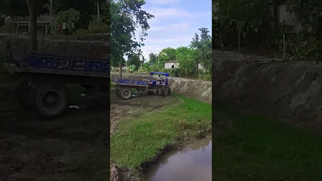 village working👨&zwj;💻#assam #village # #tractor #jbc #working