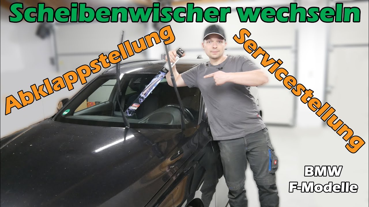 BMW Scheibenwischer wechseln, Abklappstellung Servicestellung F-Modelle F30 F31 F10 F11 F13 F01