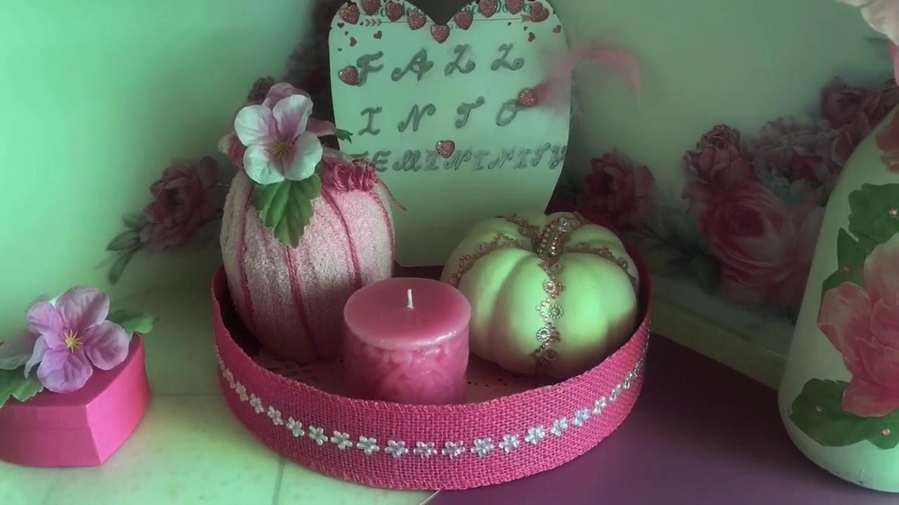 #Pinkpumpkindecorchallenge2020 #pumpkins#falldecorating #pinkdecor#pinkdecorating