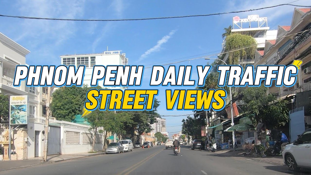 Cambodia City Tour from My Car 🚗 | Phnom Penh Daily Traffic & Street Views