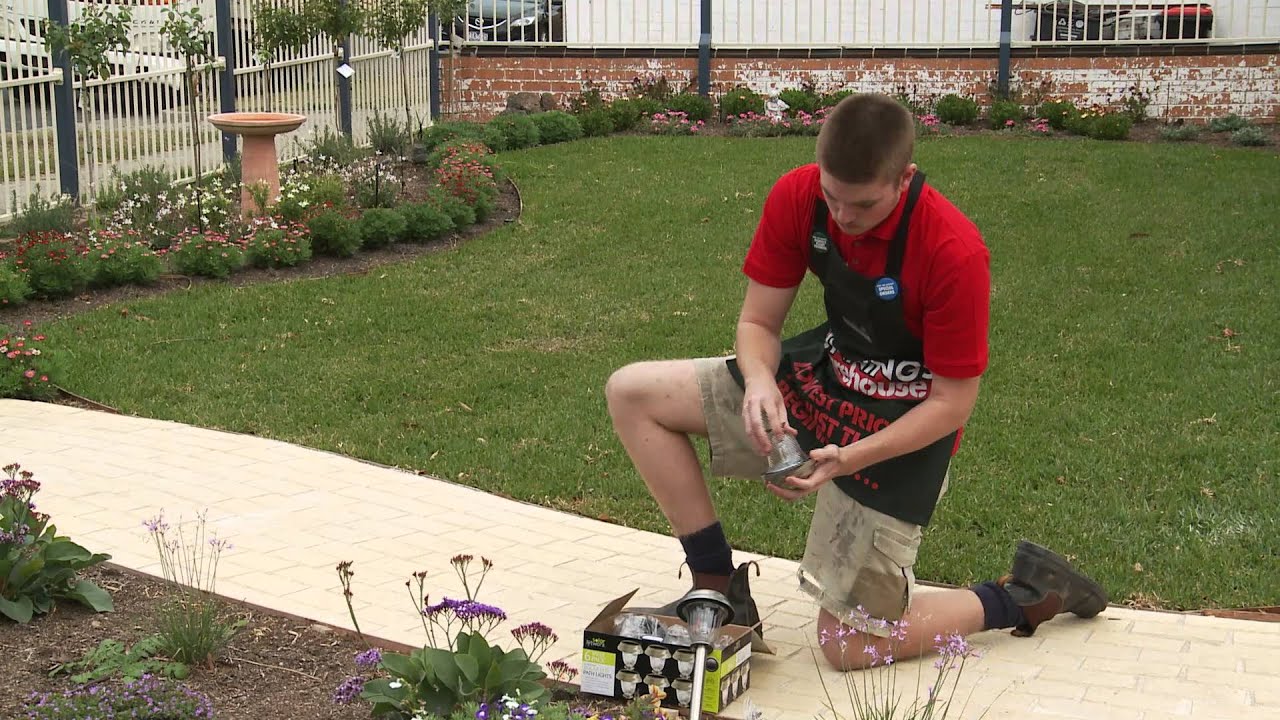 How To Install Solar Garden Lighting - DIY At Bunnings