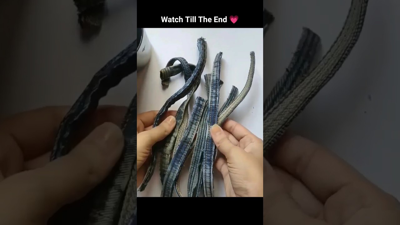 Amazing IDEA 💡😍🔥#OldJeansDIY #Shorts #Diy #Short #JeansDIY #Old JeansReuse #Idea #Viral