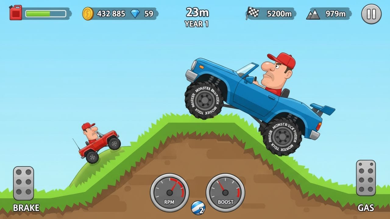 🚗 Hill Climb Racing | Free Car Games Online & Driving Fun! 🎮 #CarGames #HillClimbRacing #FreeCarGame