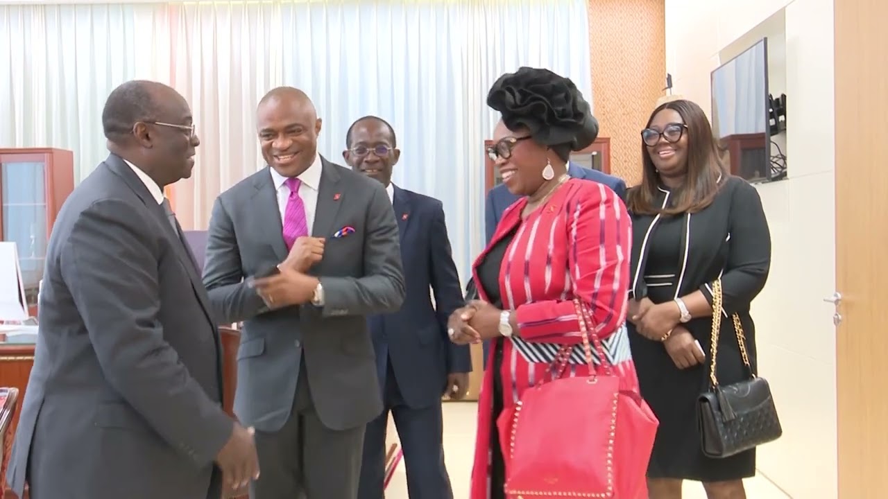 Le nouveau directeur du groupe UBA, Oliver Alawuba rassure le vice-président Tiémoko Meyliet Koné