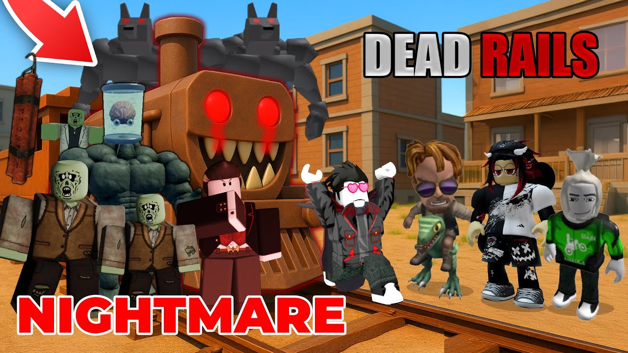 AKU TANTANGIN 4 FATHER MAIN DEAD RAILS Tapi MODE NIGHTMARE !! Siapa Yang BEBAN ??