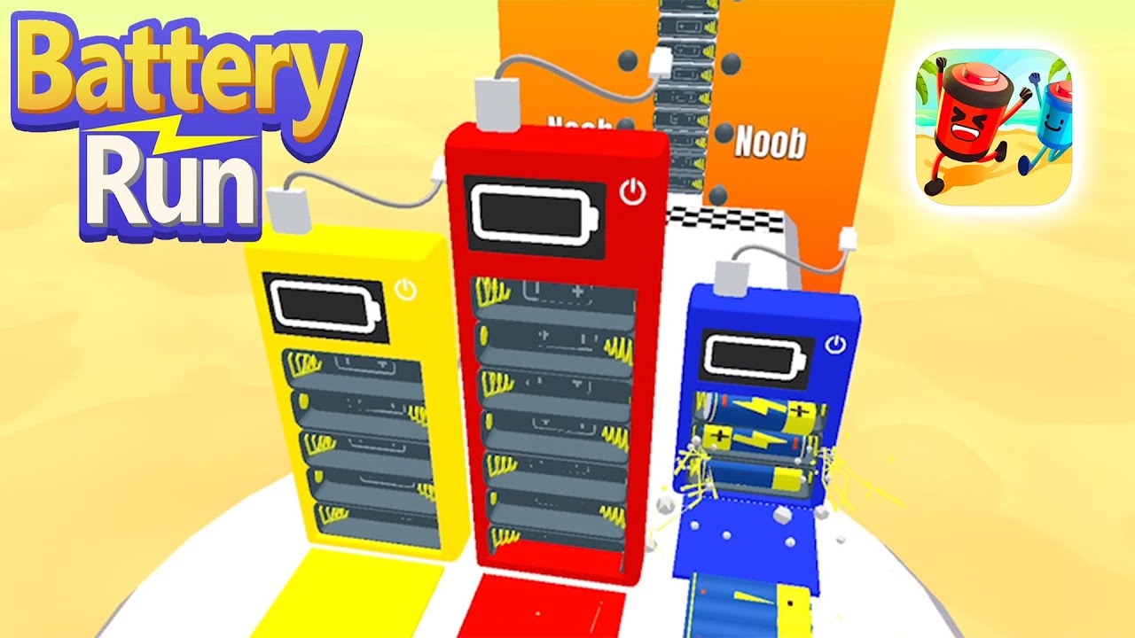 Battery Run 3D Gameplay | First Levels