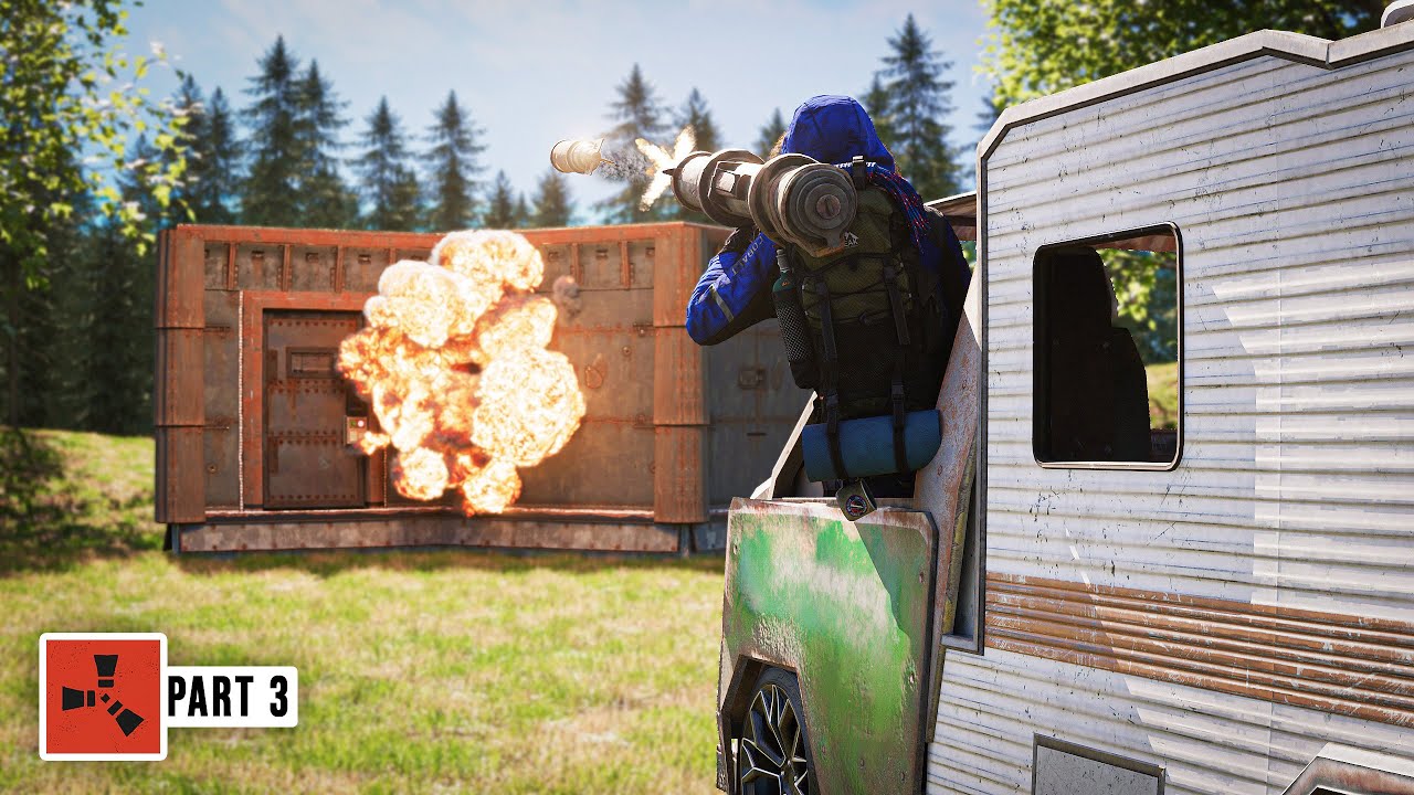 Я построил базу для рейда на колёсах — Rust