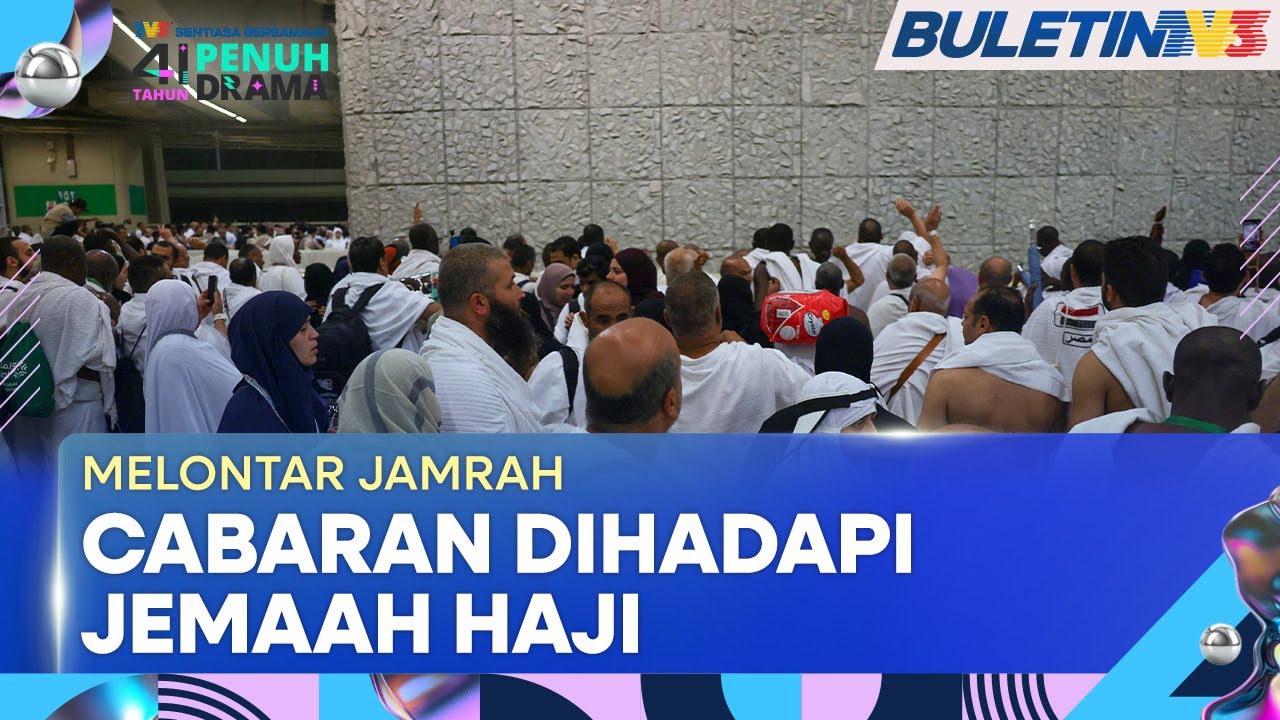 IBADAH HAJI 1446H | Jemaah Tiba Di Mina Untuk Melontar Jamrah