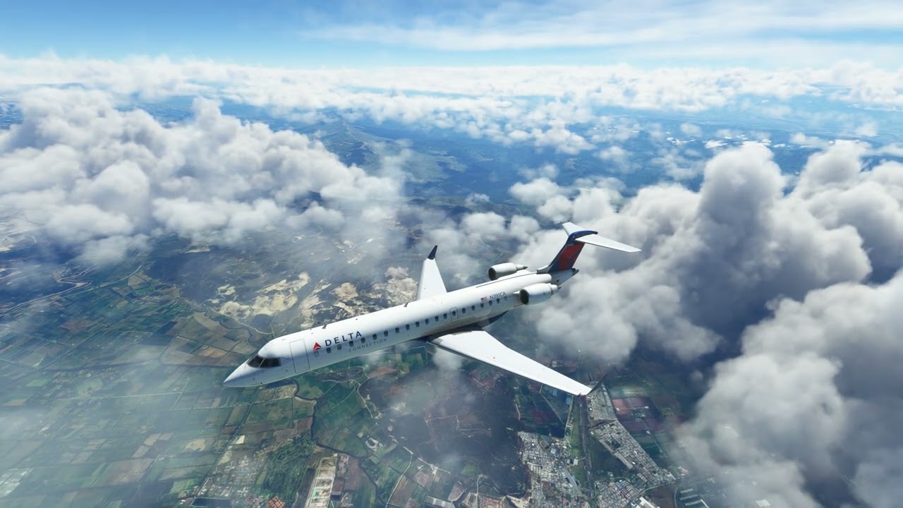 CRJ 700 landing at SKBO (El Dorado International Airport)