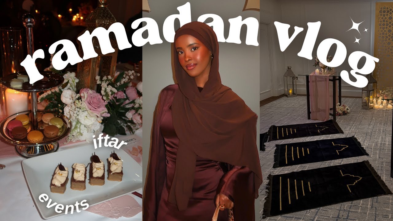 RAMADAN VLOG ✨ come with me to iftar events & holiday prep!