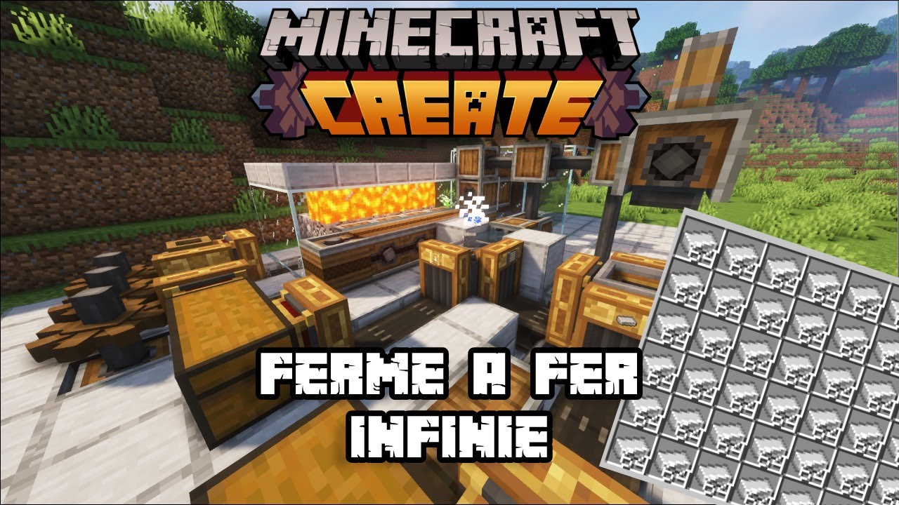 Minecraft Create [FR] - Ferme à fer infinie #10