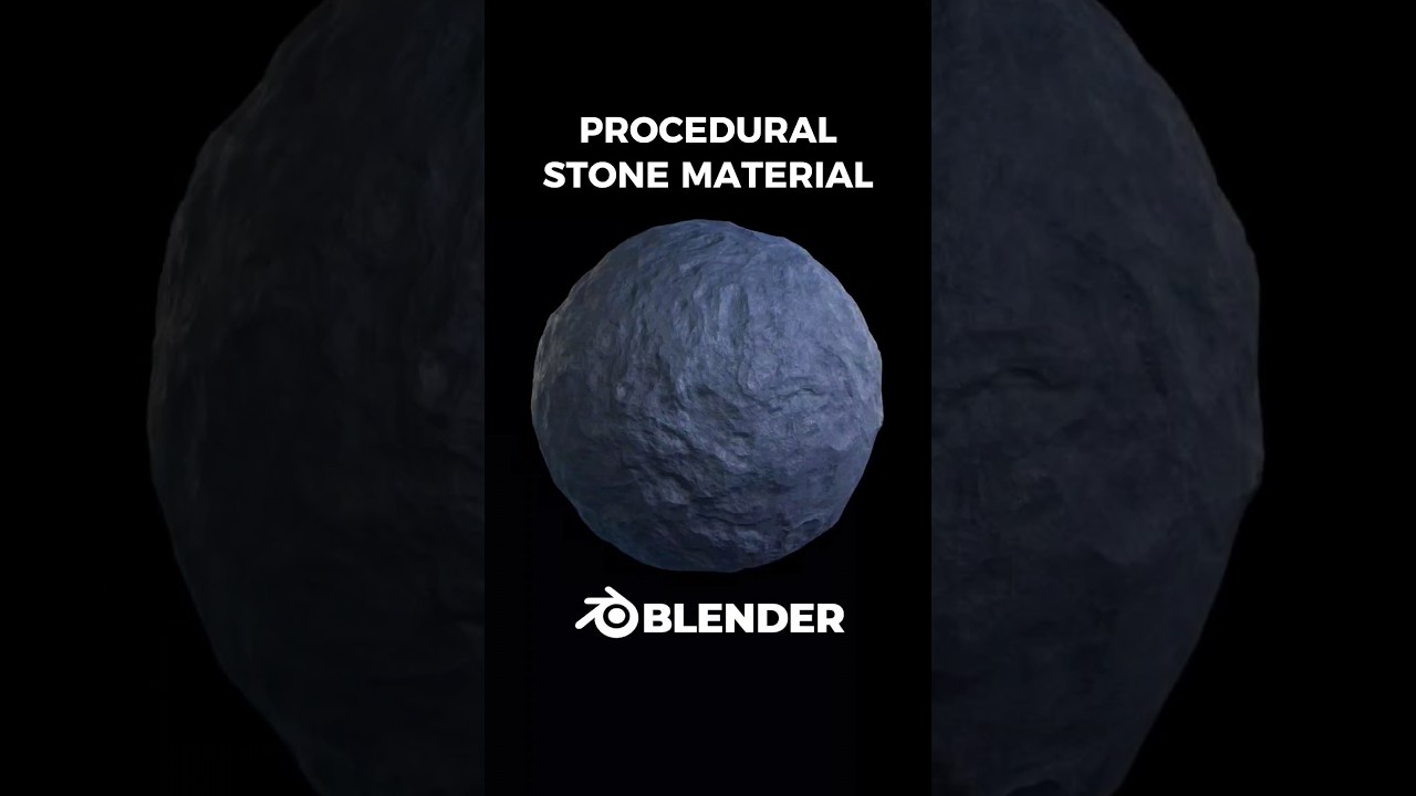 Procedural stone material in Blender🪨#3d #blender3d #b3d #blendermaterials #blendermaterial