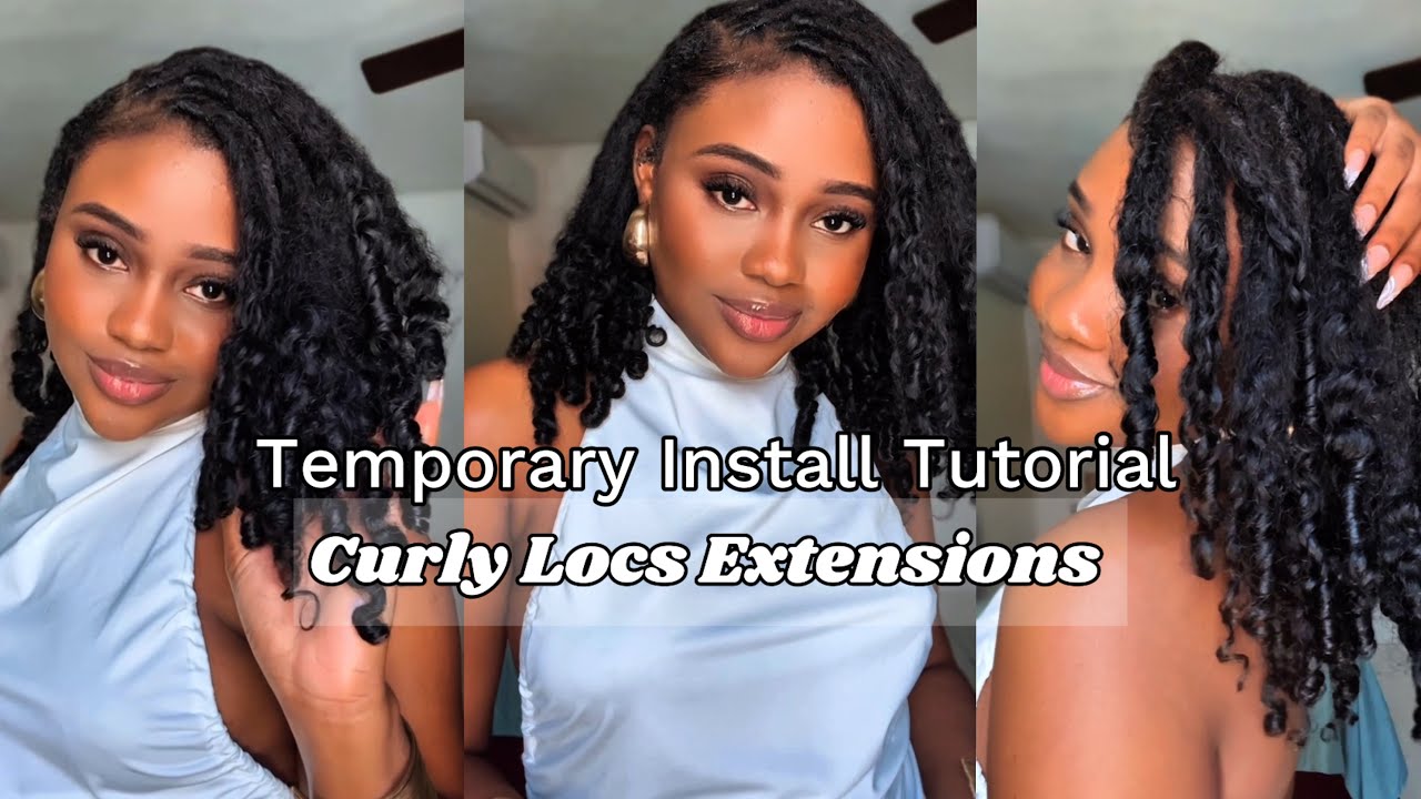 How to Install Temporary Locs Extensions | Locs Extension Removal | Reusable Locs