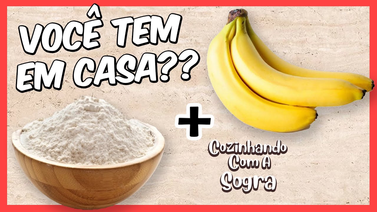 BOLINHO DE BANANA FRITO! DESSE JEITO VOCÊ NUNCA COMEU! - Cozinhando Com A Sogra