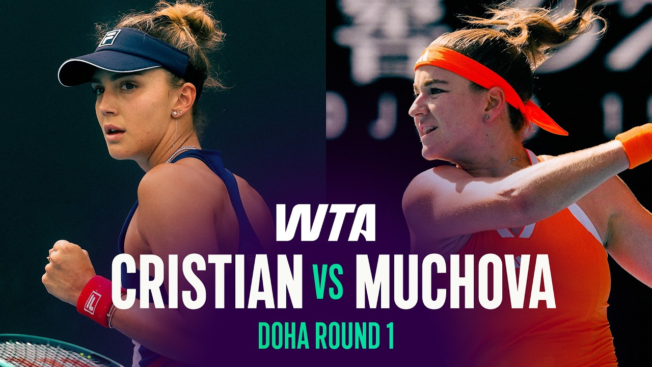 Jaqueline Cristian vs. Karolina Muchova | 2026 Doha Round 1 | WTA Match Highlights