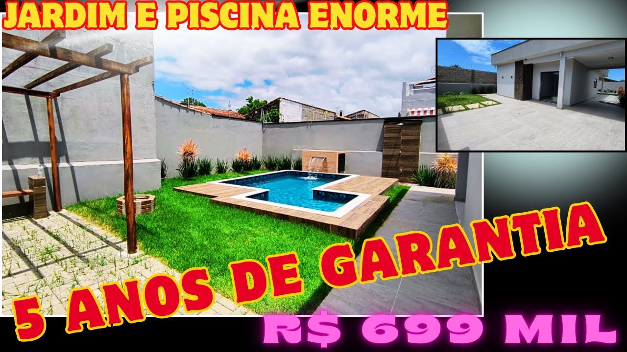 Ref. 609 - Casa Linda para venda pertinho do mar com 3 dorms e  piscina área gourmet em Itanhaém SP