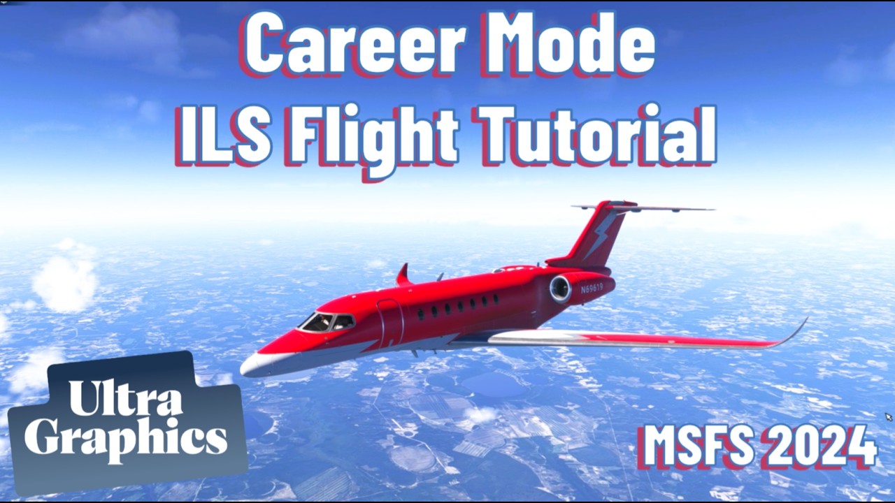 Full Career Mode ILS flight tutorial -  MSFS 2024 - Cessna Citation Longitude