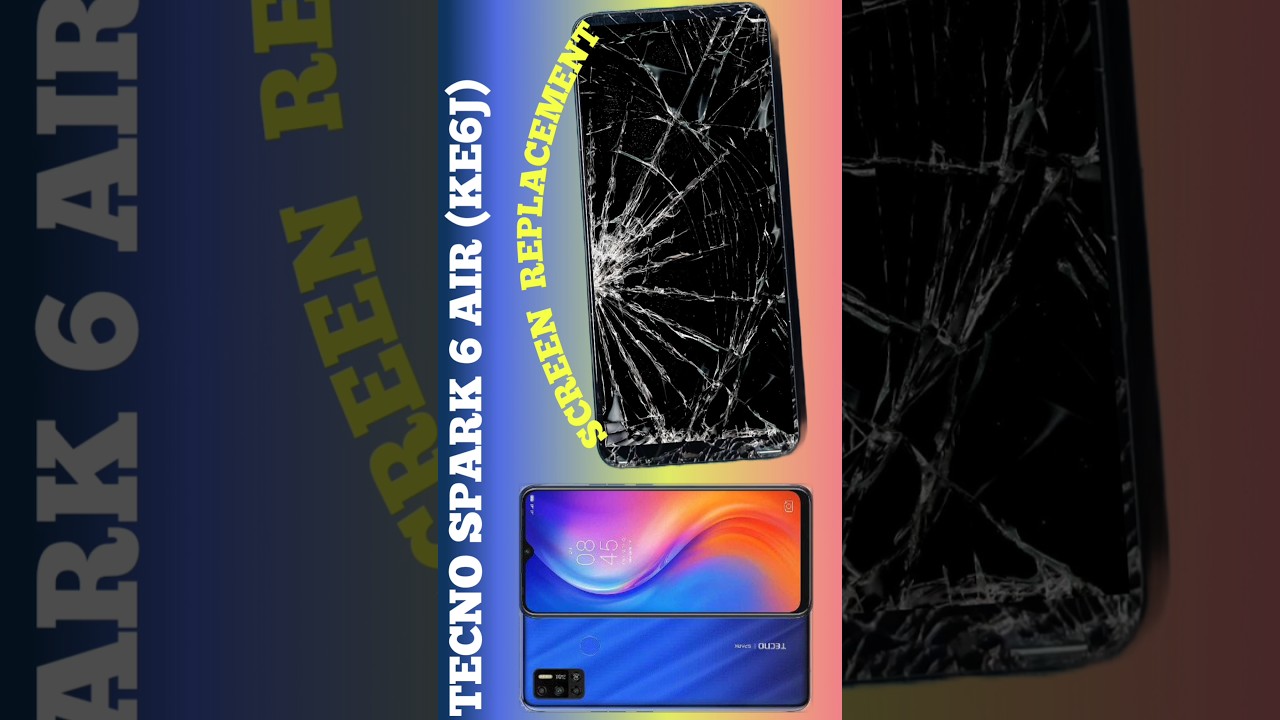 Tecno spark 6 Screen LCD Replacement | Display Change | Broken Screen 