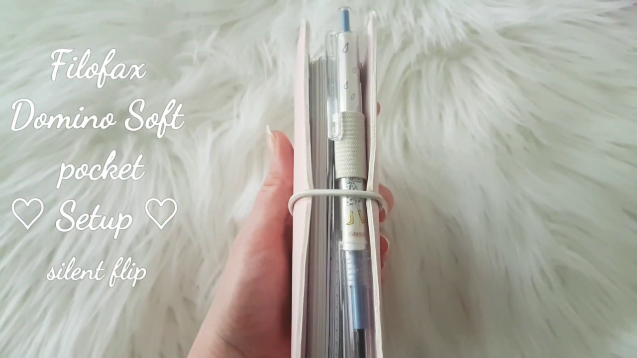 filofax domino soft pocket rings Setup silent flip little asmr