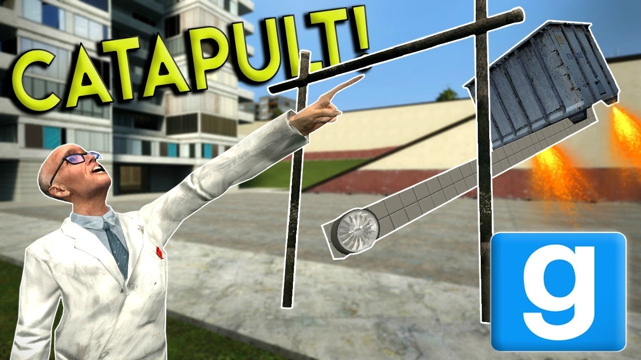 CATAPULT BUILD OFF CHALLENGE! - Garrys Mod Gameplay - Gmod Multiplayer Sandbox Challenge