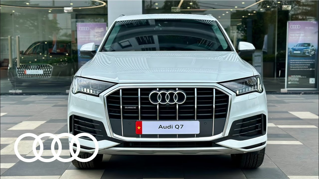 2023 Đánh giá trực quan Audi Q7 [4K HDR] – Màu Trắng Carrara và Nội Thất Đen | Hà Đạt Audi