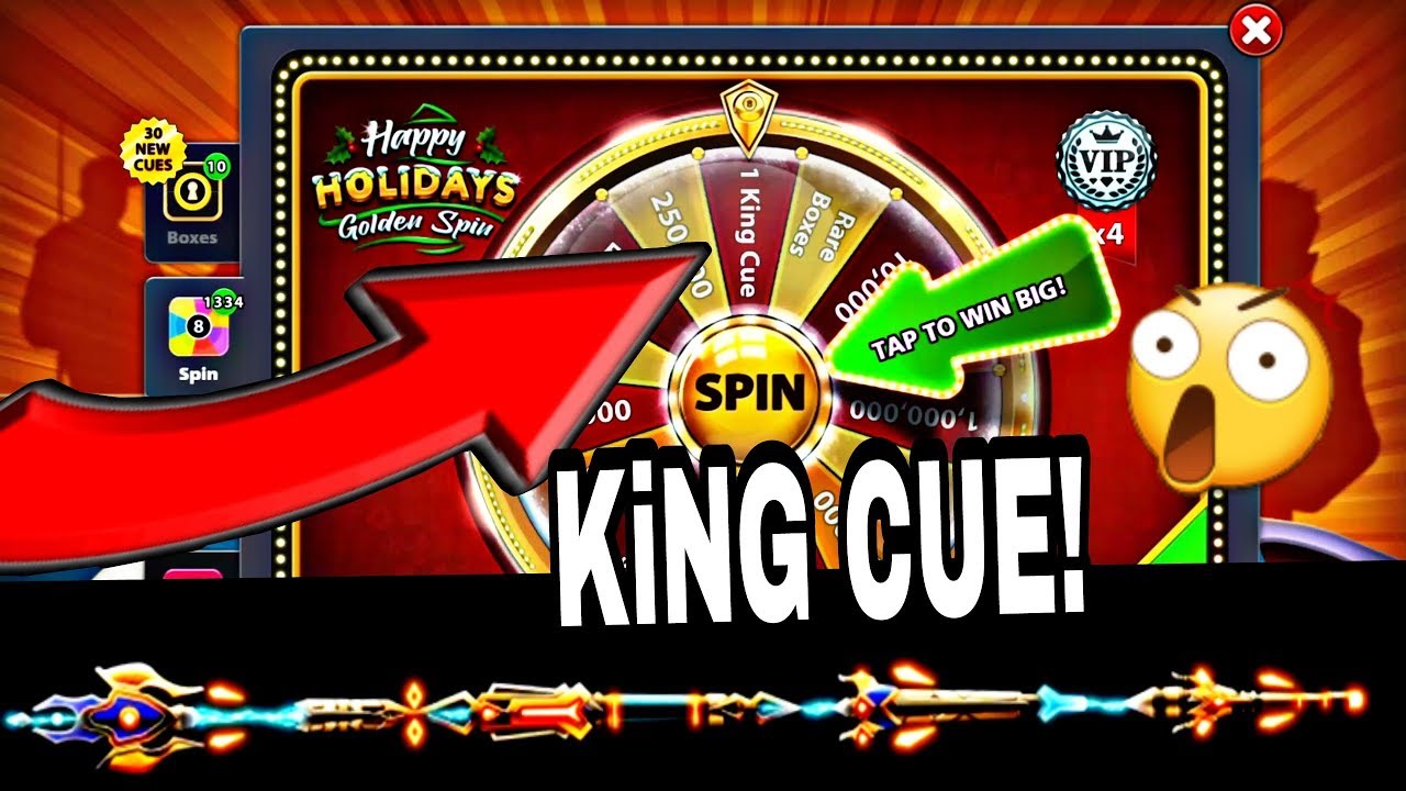 8 Ball Pool - King Cue in Spin And Win?? 😲