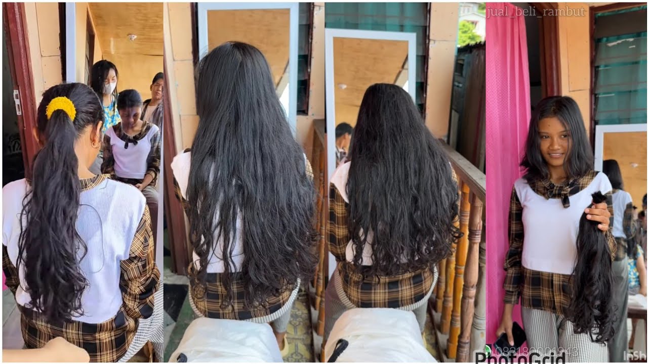 POTONG RAMBUT CURLY TEBAL GADIS KECIL CANTIK | LONG CURLY CUT OFF TO SHORT